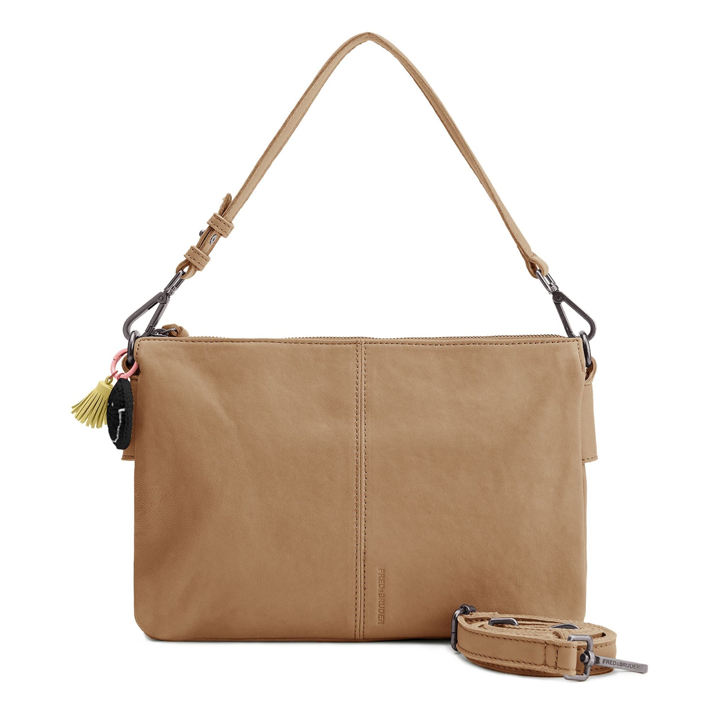 FREDsBRUDER Schoudertas 'Take A Smile' in Bruin: voorkant