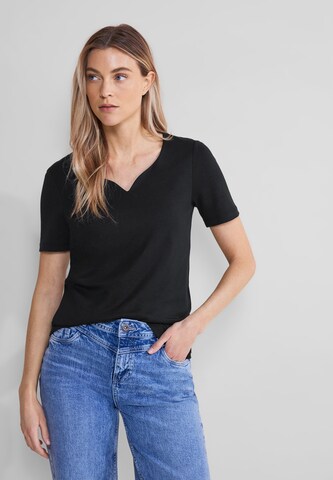 STREET ONE Shirt in Black: front