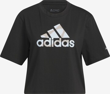 T-shirt fonctionnel ADIDAS SPORTSWEAR en noir : devant