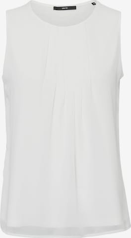 Camicia da donna di zero in bianco: frontale