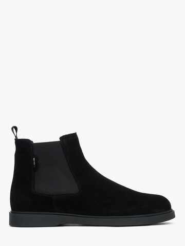Chelsea Boots '09-4574' Estro en noir : devant