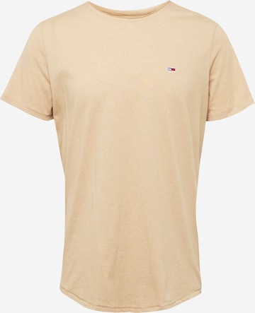 Tommy Jeans - Camiseta 'JASPE' en beige: frente