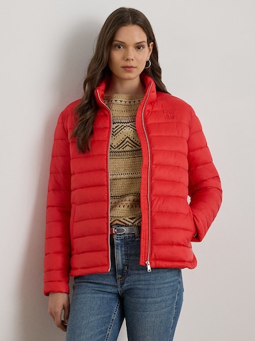 Lauren Ralph Lauren Φθινοπωρινό και ανοιξιάτικο μπουφάν σε πορτοκαλί: μπροστά