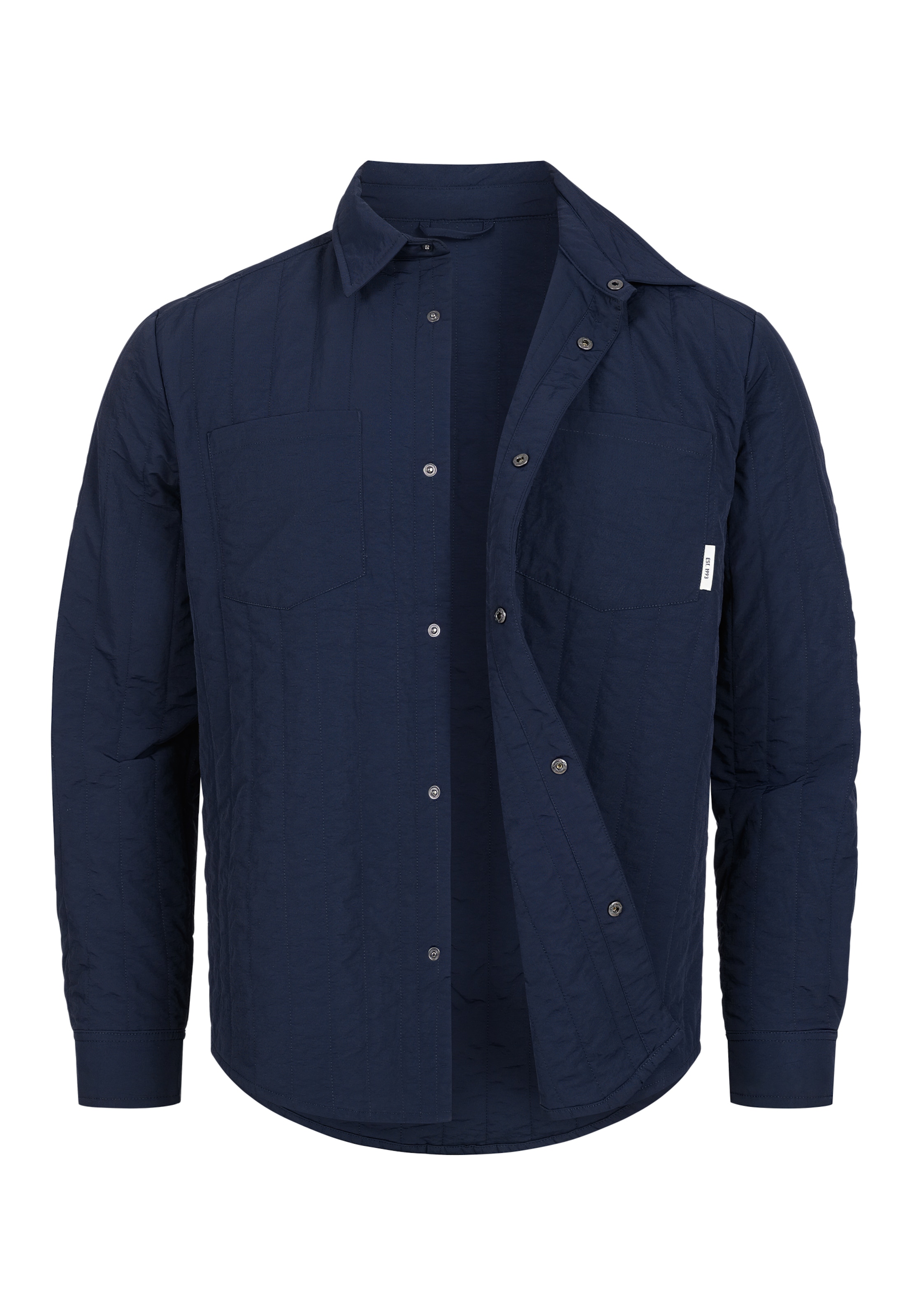 INDICODE JEANS Übergangsjacke ' INHully ' in Blau: Vorderseite