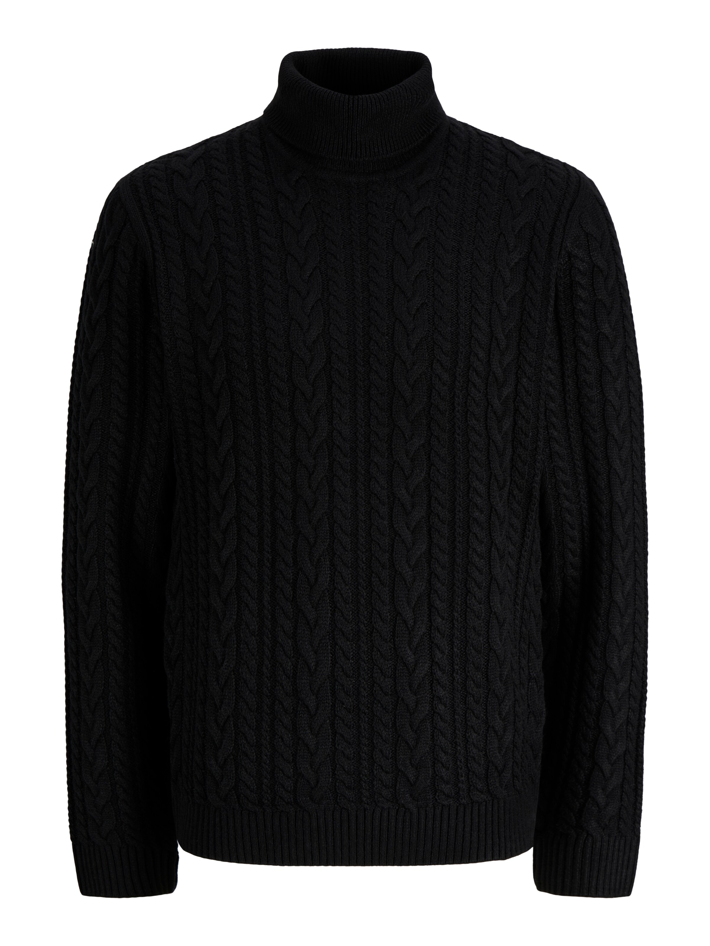 Pull-over 'JPRBLUCALLUM' Jack & Jones Premium en noir : devant