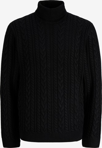 Pull-over 'JPRBLUCALLUM' Jack & Jones Premium en noir : devant