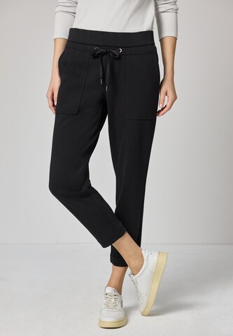 STREET ONE Loose fit Pants in Black: front