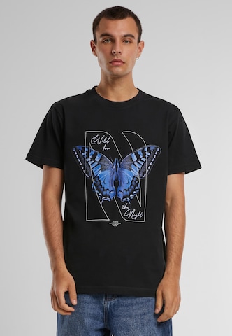 MT Men Shirt ' Wild For The Night' in Black: front