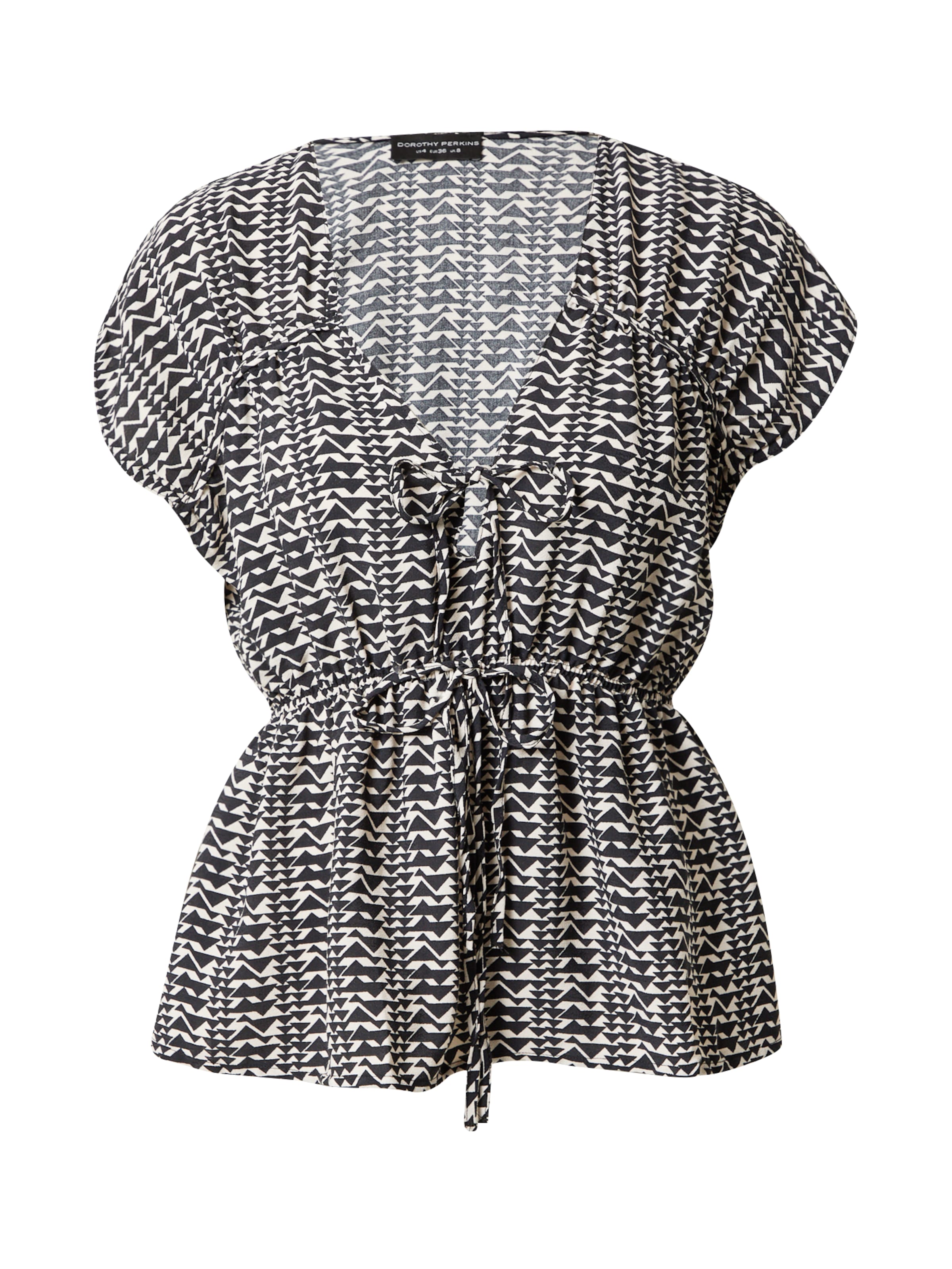 melns Dorothy Perkins Blūze: no priekšpuses