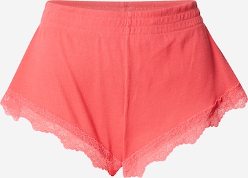 Hunkemöller - Calças de pijama 'Mia' em vermelho: frente