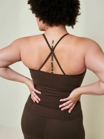 Copenhagen Cartel Top ' Adorn ' in Brown: back