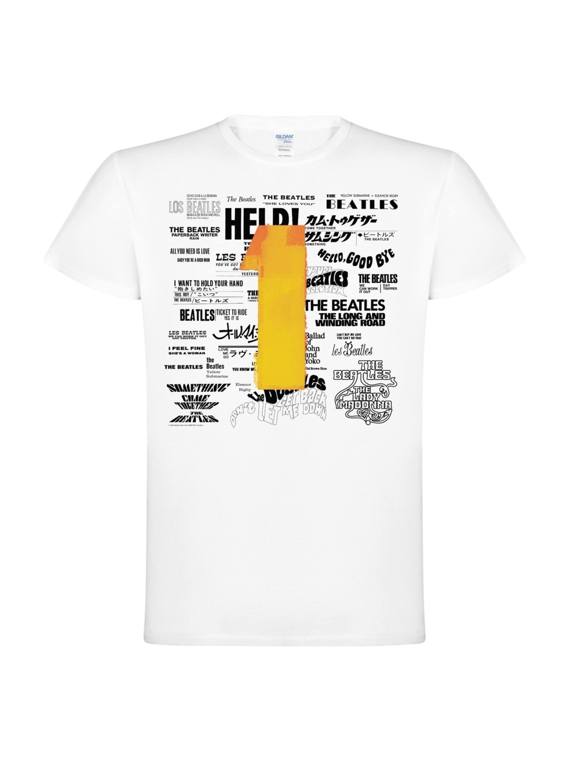 The Beatles Shirt 'Beatles – Number one' in White: front