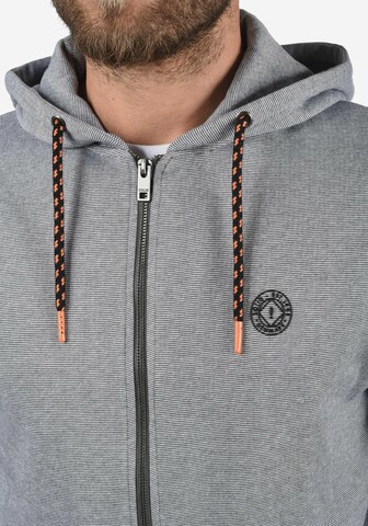 !Solid Zip-Up Hoodie 'Rafko' in Grey