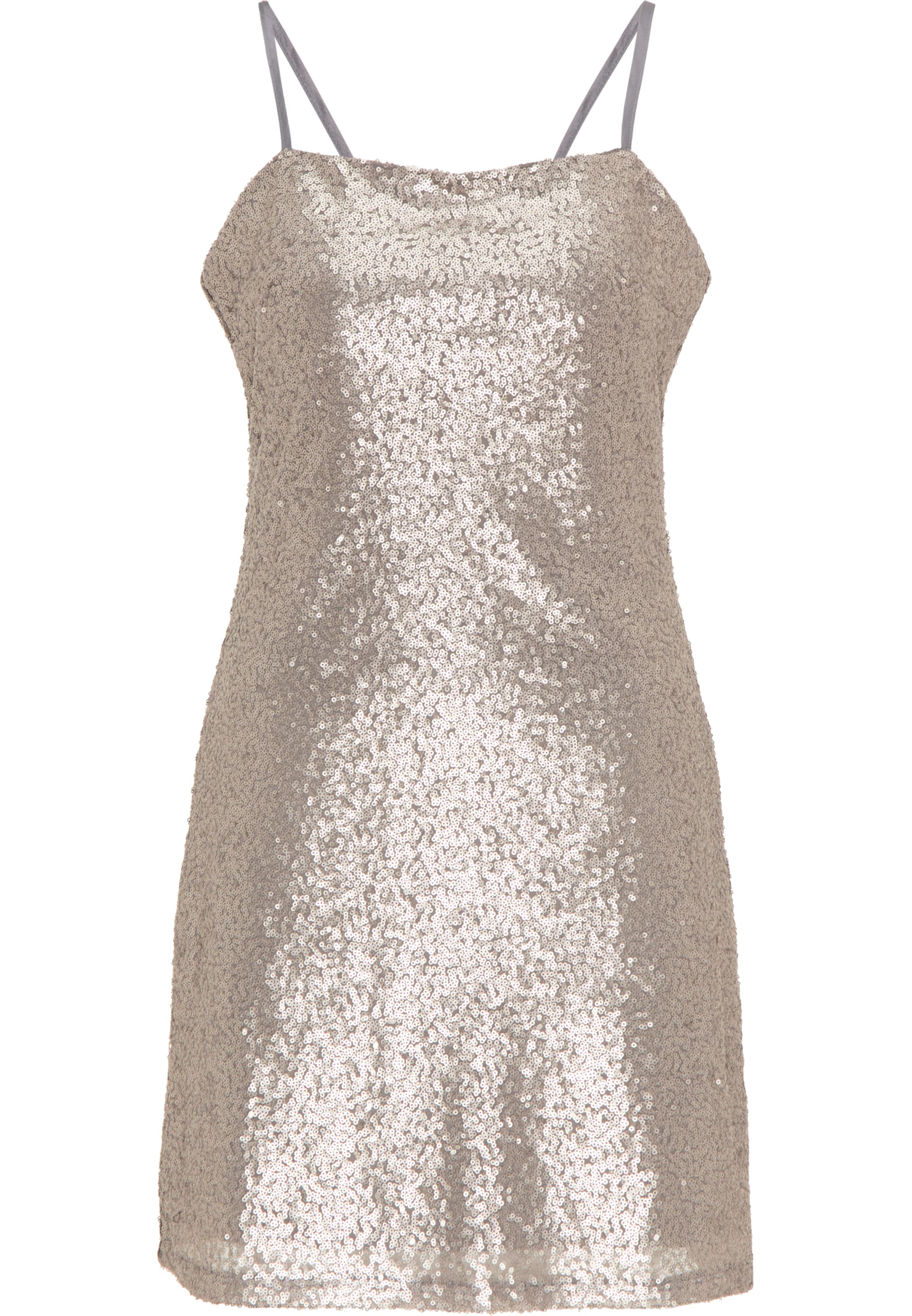 myMo at night Abendkleid in Silber: Vorderseite