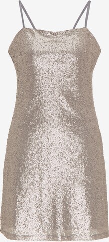 myMo at night - Vestido en plata: frente