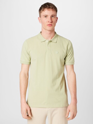 T-Shirt 'ROWAN' KnowledgeCotton Apparel en vert : devant