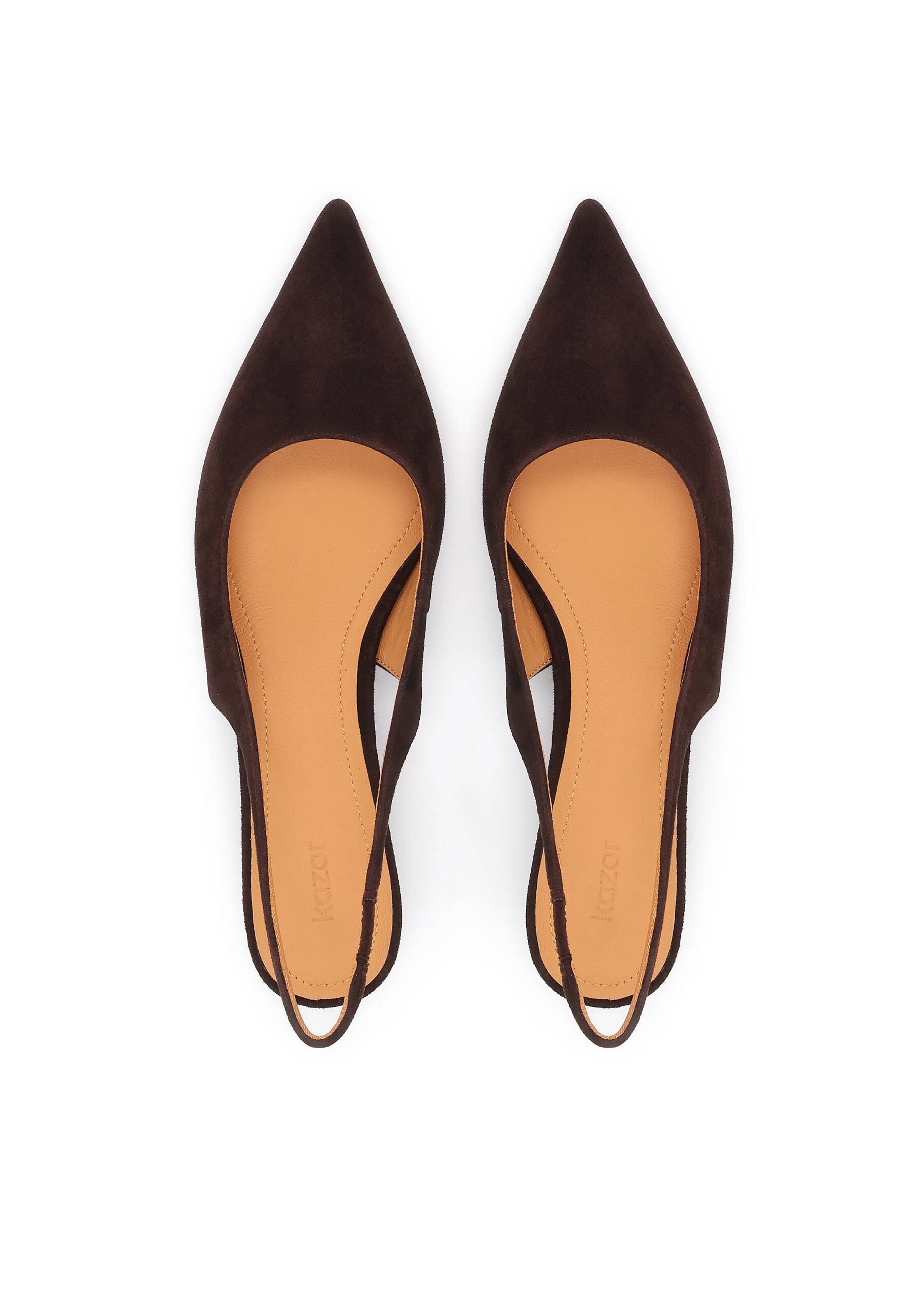 Kazar Лодочки с открытой пяткой в Коричневый