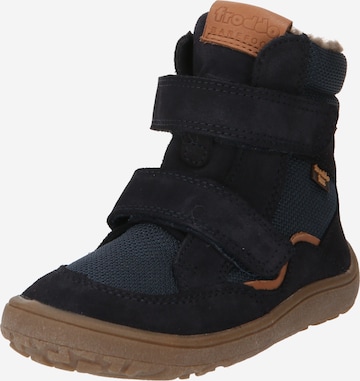 Froddo Snow Boots 'BAREFOOT TEX' in Blue: front