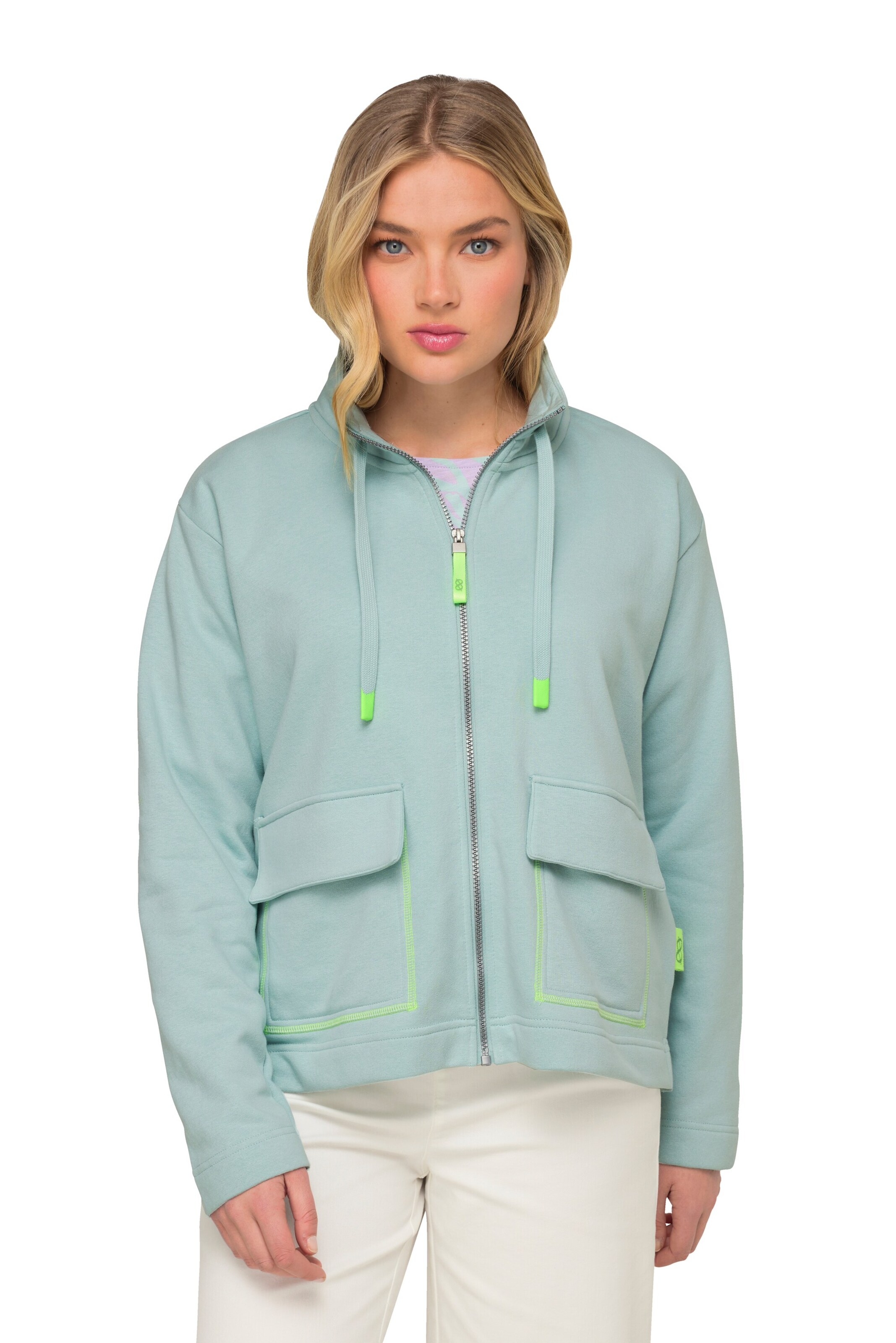 Veste de survêtement LAURASØN en vert : devant