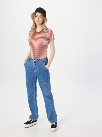 Maglietta 'Rib Baby Tee' di LEVI'S ® in rosso