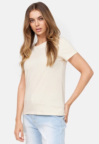 Cotton Candy T-Shirt 'Bandra' in Beige