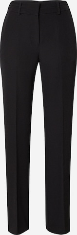 Y.A.S Regular Pleated Pants 'Bluris' in Black: front