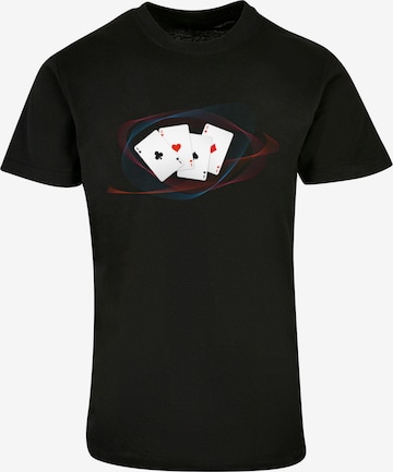 T-Shirt 'Poker ' F4NT4STIC en noir : devant