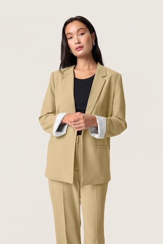 SOAKED IN LUXURY Blazer 'SLShirley' in Beige: front