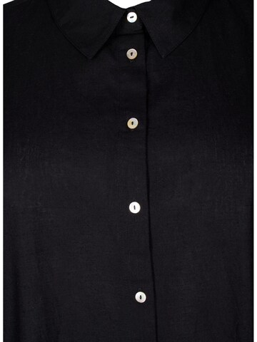 Zizzi Blusenkleid 'VFLEX' in Schwarz