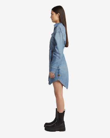 g star denim shirt dress G-Star Raw Belted Denim Shirt Dress In Blue - 6% Off