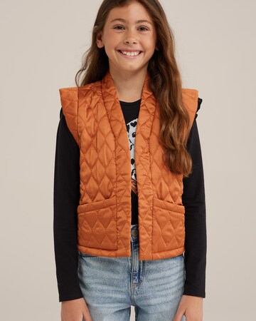 WE Fashion Väst 'Meisjes' i orange: framsida