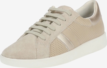 Baskets basses GEOX en beige : devant