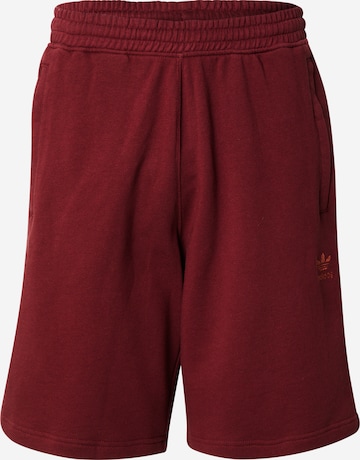 ADIDAS ORIGINALS - Pantalón 'Essentials' en rojo: frente