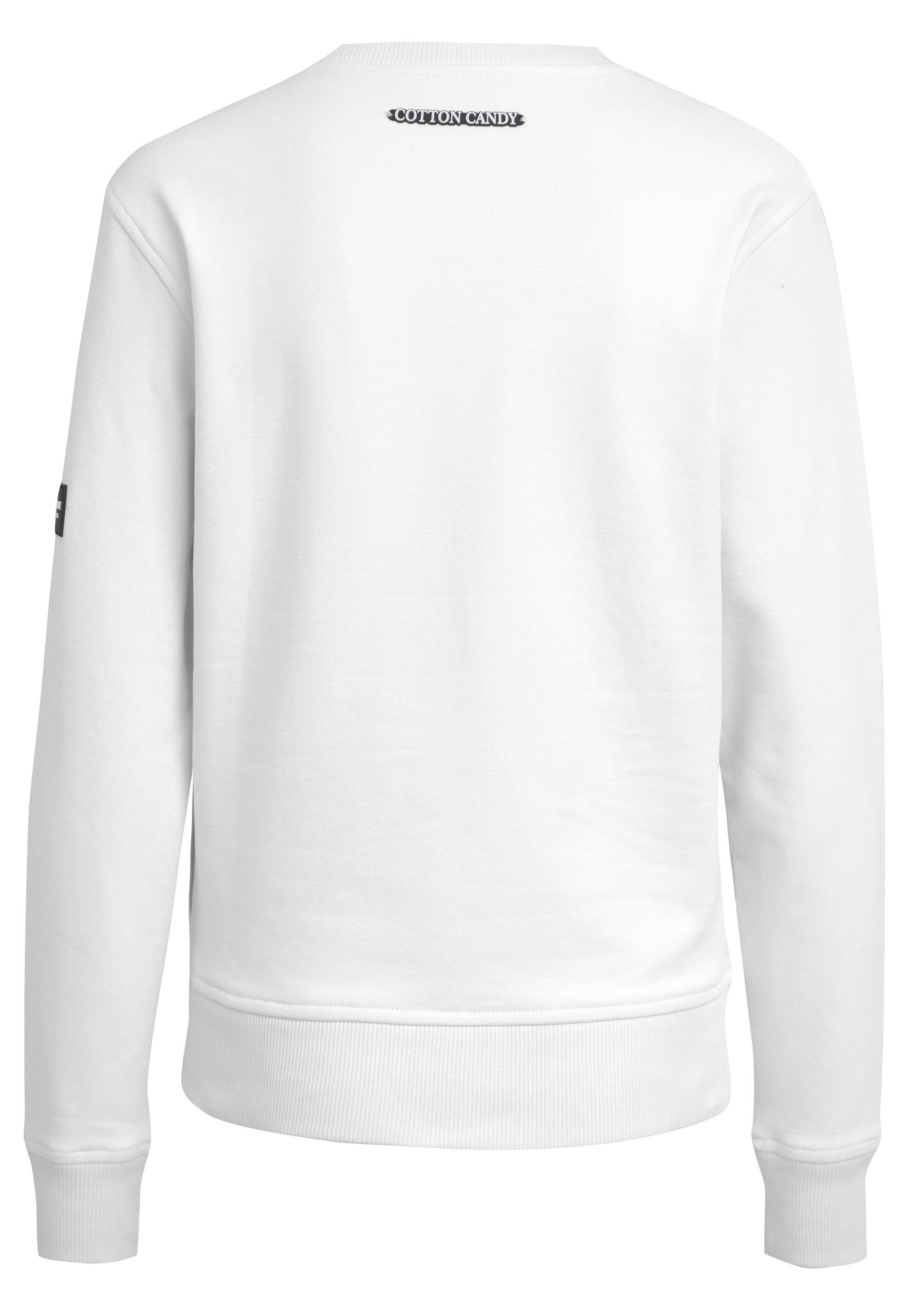 Cotton Candy Sweatshirt YAKIRA in Weiß 