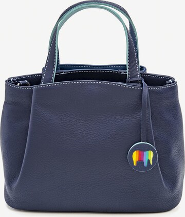 mywalit Verona Handtasche Leder 22 cm in Blau: predná strana