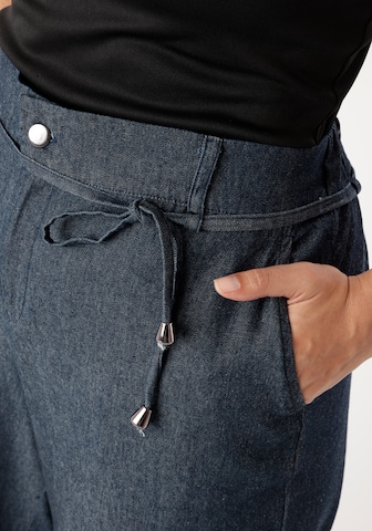 Aniston Wide Leg Jeans in Blau