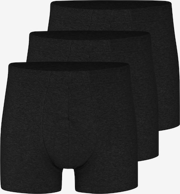 Almonu Boxer shorts 'Cotton - Melange' in Black: front