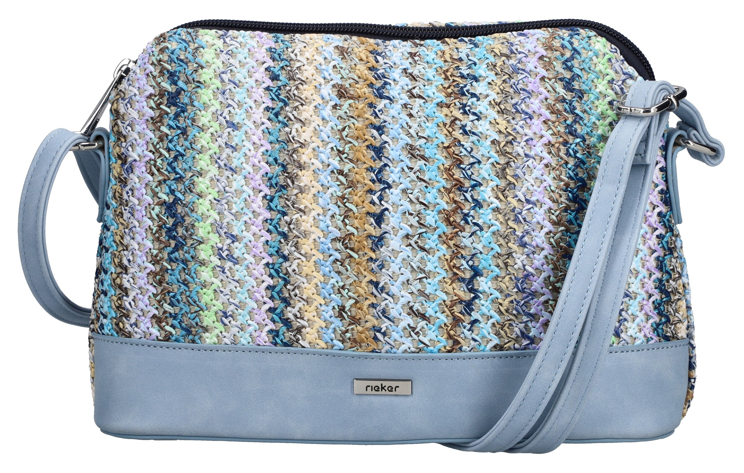 Rieker Crossbody Bag in Blue: front
