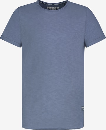 Sublevel Shirt in Blau: Vorderseite