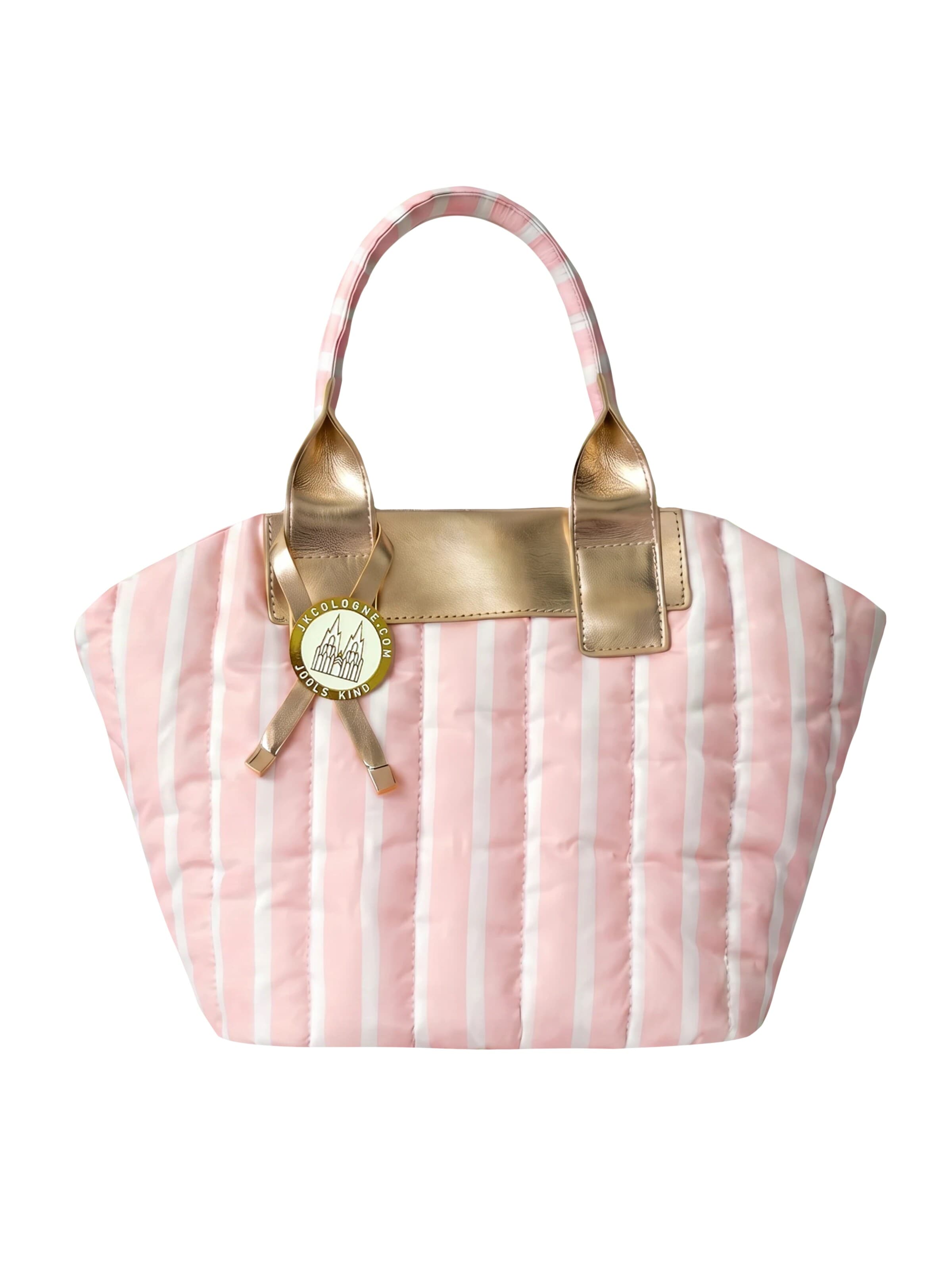 JKCOLOGNE Handbag 'JKCOLOGNE ROSEGOLD  S-Tote-Puffed Bag' in Pink: front