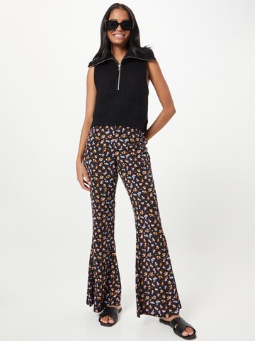 Pimkie Flared Trousers 'PAOLA' in Black