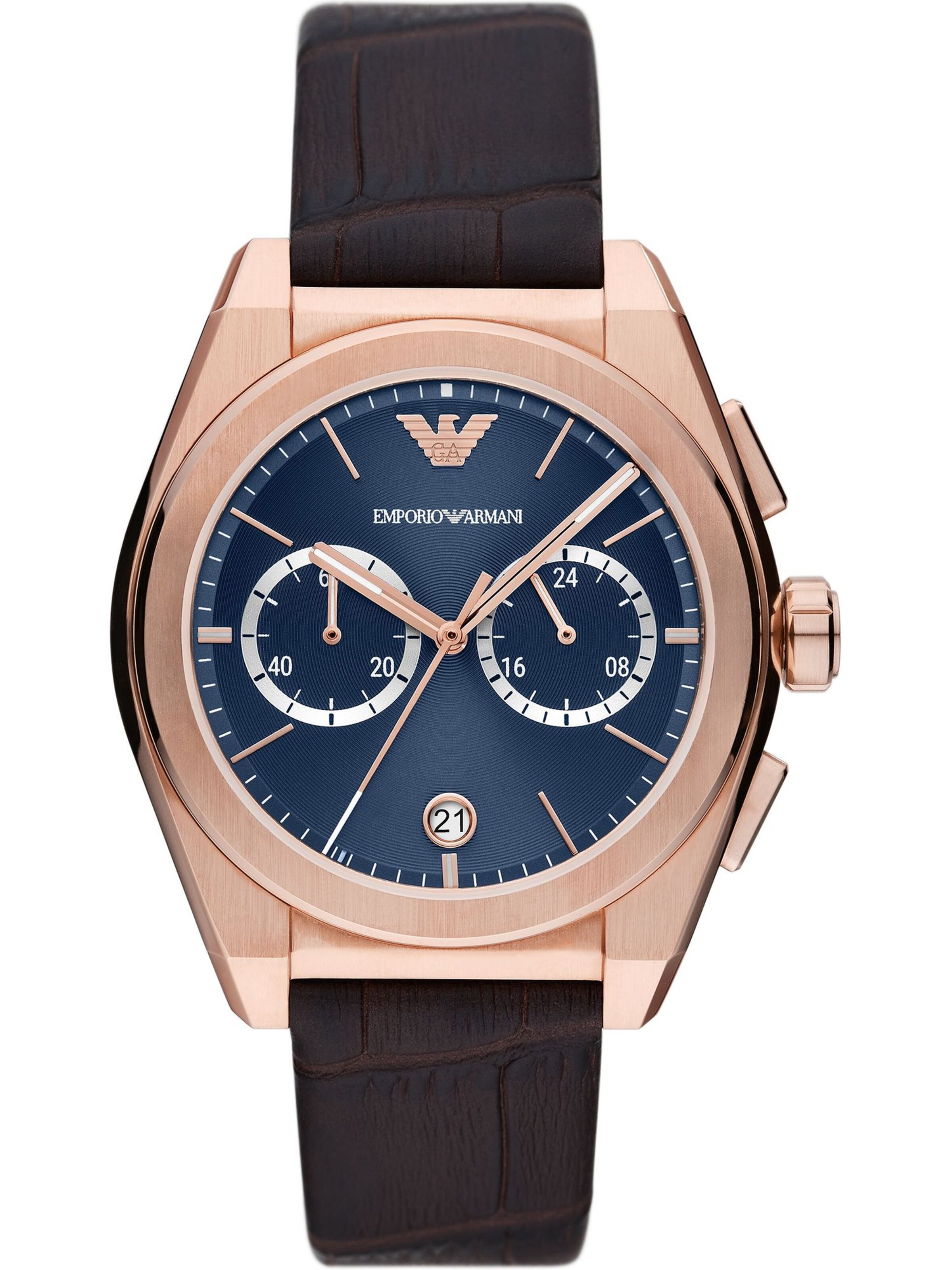 Emporio Armani Analog watch in Black: front