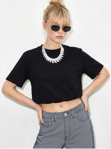 Bianco Lucci - Camisa 'T-Shirts' em preto: frente