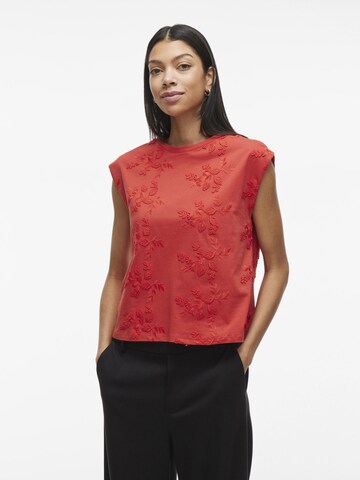VILA Top in Rood: voorkant