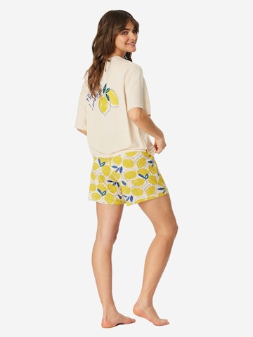 SCHIESSER Pyjama 'Casual Fashion' in Beige