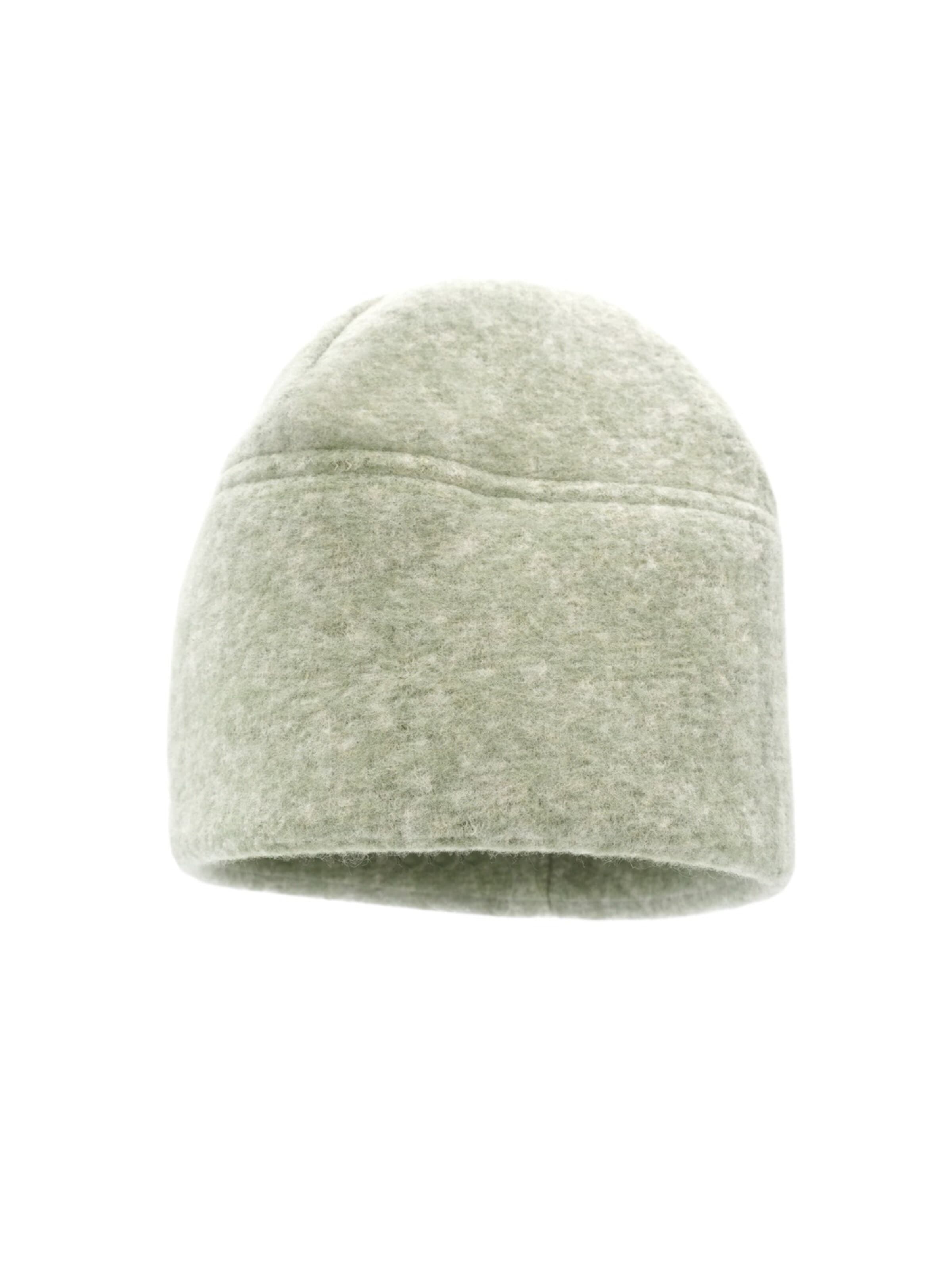 MAXIMO Mütze 'GOTS BABY-Beanie,  Baumwollfleece'‌‌‌‌‌‌‌ in Grün: Vorderseite