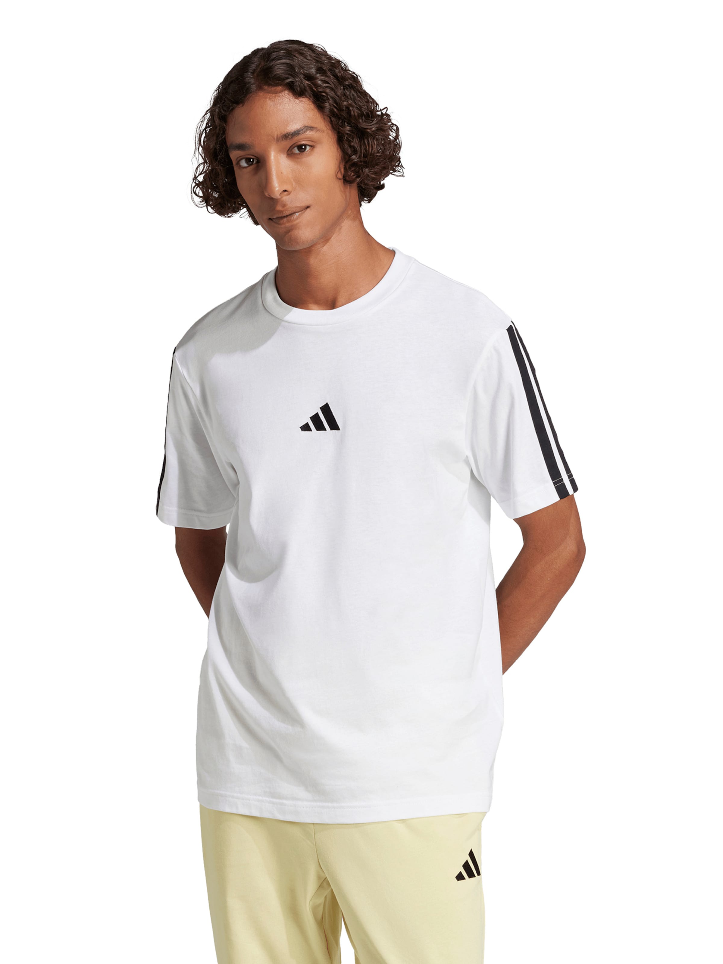 ADIDAS SPORTSWEAR Performance Shirt 'Essentials' in White: front