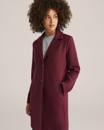 WE Fashion Демисезонное пальто в Красный: спереди