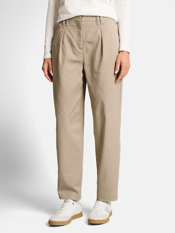 TOM TAILOR Barrel Trousers in Grey: front