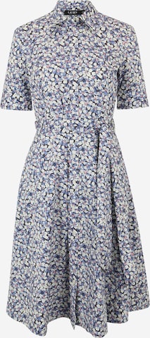 Lauren Ralph Lauren Petite Skjortklänning 'FINNBARR' i blå: framsida